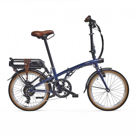 Electric Folding Bike BTWIN E-fold 500 Blue