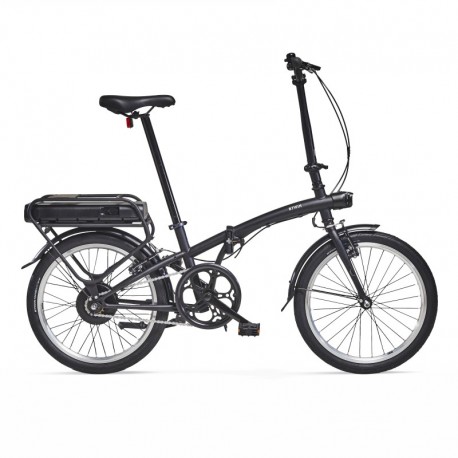 Electric Folding Bike BTWIN E-fold 100 Black