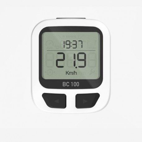 VAN RYSEL Wired Cyclometer 100 White