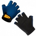 Kids' Cycling Fingerless Gloves Blue