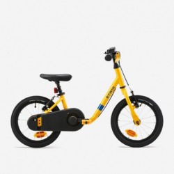 Kids' 3-5 Years 2-in-1 14-Inch Balance Bike Discover 500 Yellow