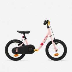 Kids' 3-5 Years 2-in-1 14-Inch Balance Bike Discover 500 Pink