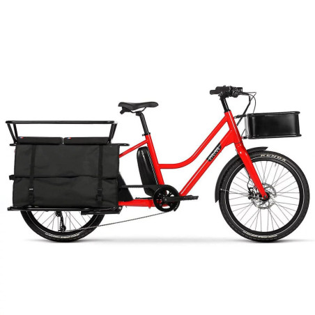 Vélo de Ville Electrique DOUZE CYCLES Longtail LT1 Rouge