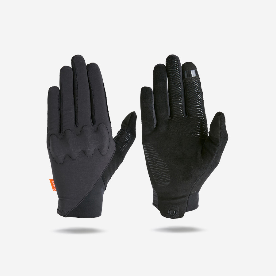 Cycling Gloves ROCKRIDER D30 Protective Black