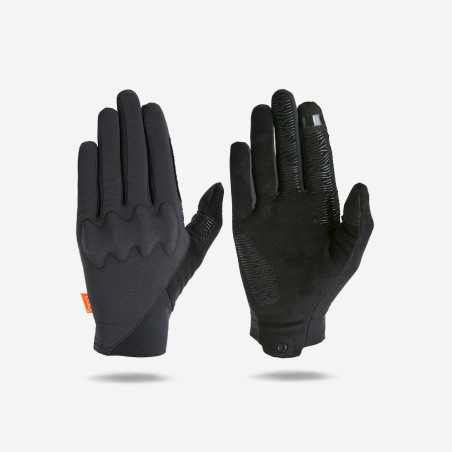 Cycling Gloves ROCKRIDER D30 Protective Black
