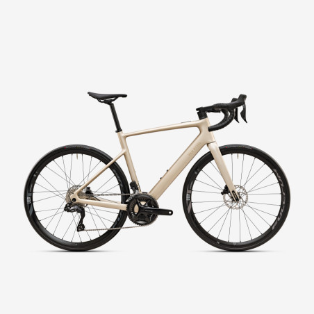 Vélo de Route Electrique VAN RYSEL E-EDR CF Beige