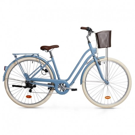 Fully-equipped 6-speed Low frame City Bike Light Blue