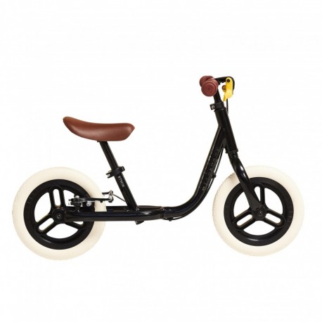 Kids' 10" Balance Bike Runride 500 Black/Beige
