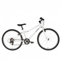 Kids' 9-12 Years 24" Hybrid Bike RIVERSIDE 100