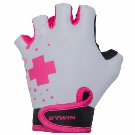 Kids' Fingerless Cycling Gloves BTWIN Doctogirl