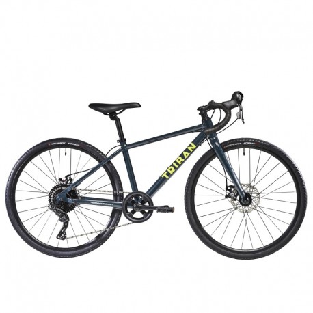 Kids' 26" 9-12 Years Gravel Bike 520 Green